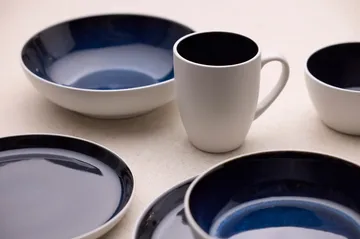 Bitz pastaskål gastro Ø20 cm - Hvit-mørkblå - Bitz