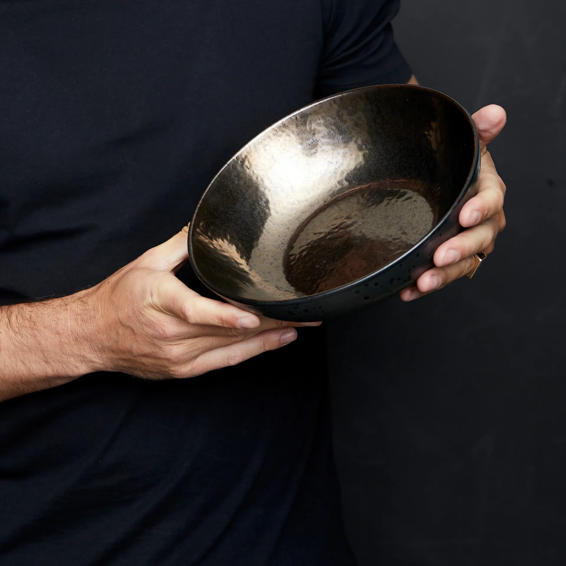 Bitz salatskål 24 cm, Svart-brons Bitz