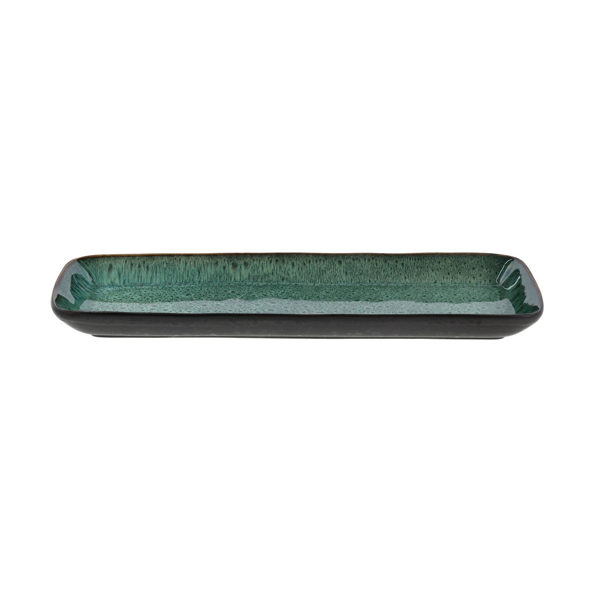 Bitz Bitz serveringsfat 38x14 cm Svart-grønn