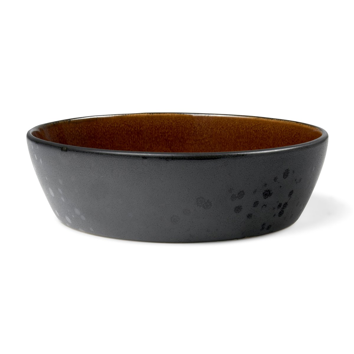 Soppskål 18 cm svart/amber