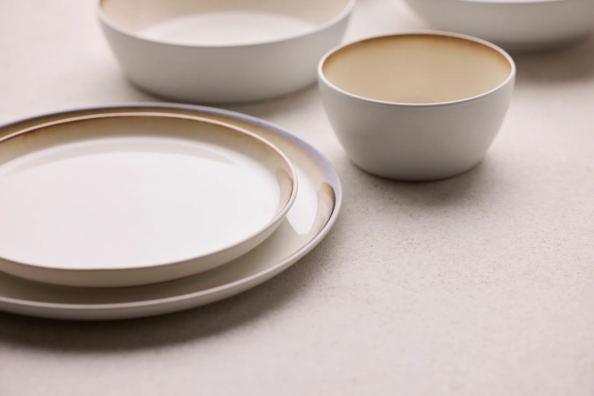 Bitz tallerken gastro Ø 21 cm, Hvit-kremhvit Bitz