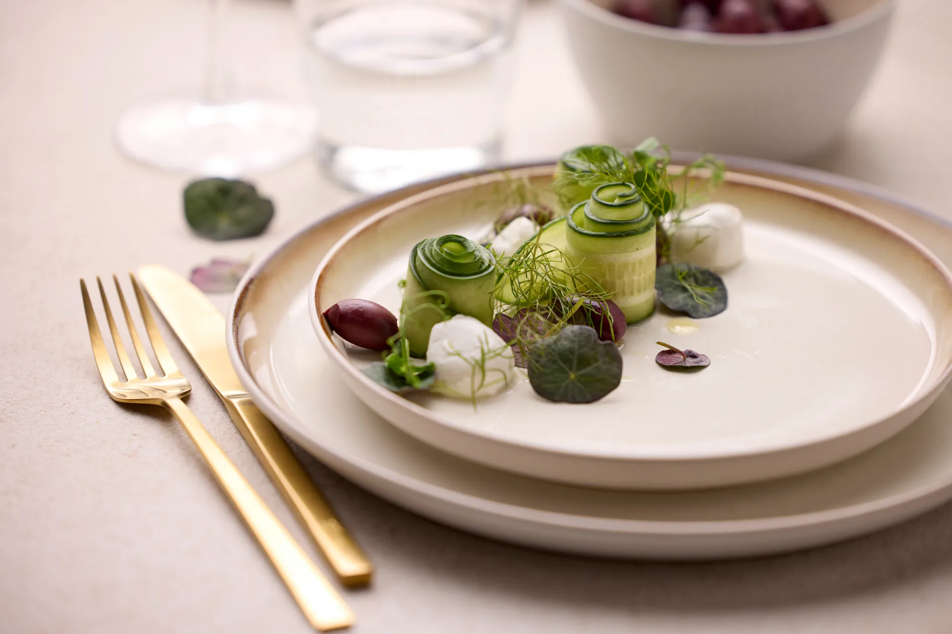 Bitz tallerken gastro Ø 21 cm, Hvit-kremhvit Bitz