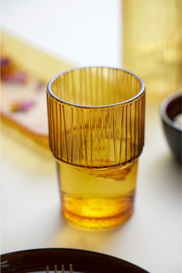 Kusintha caféglass 38 cl 4-stk. - Amber - Bitz