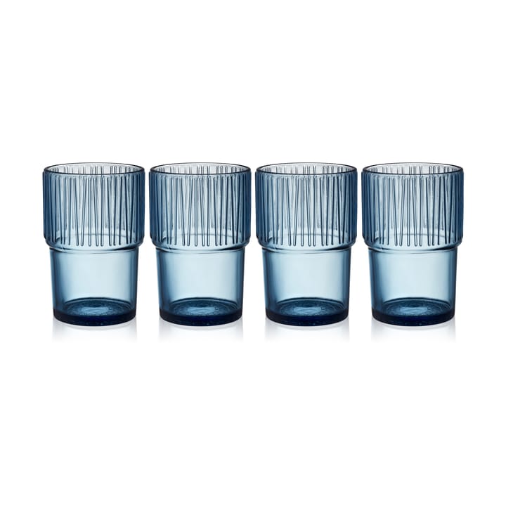 Kusintha caféglass 38 cl 4-stk. - Blue - Bitz