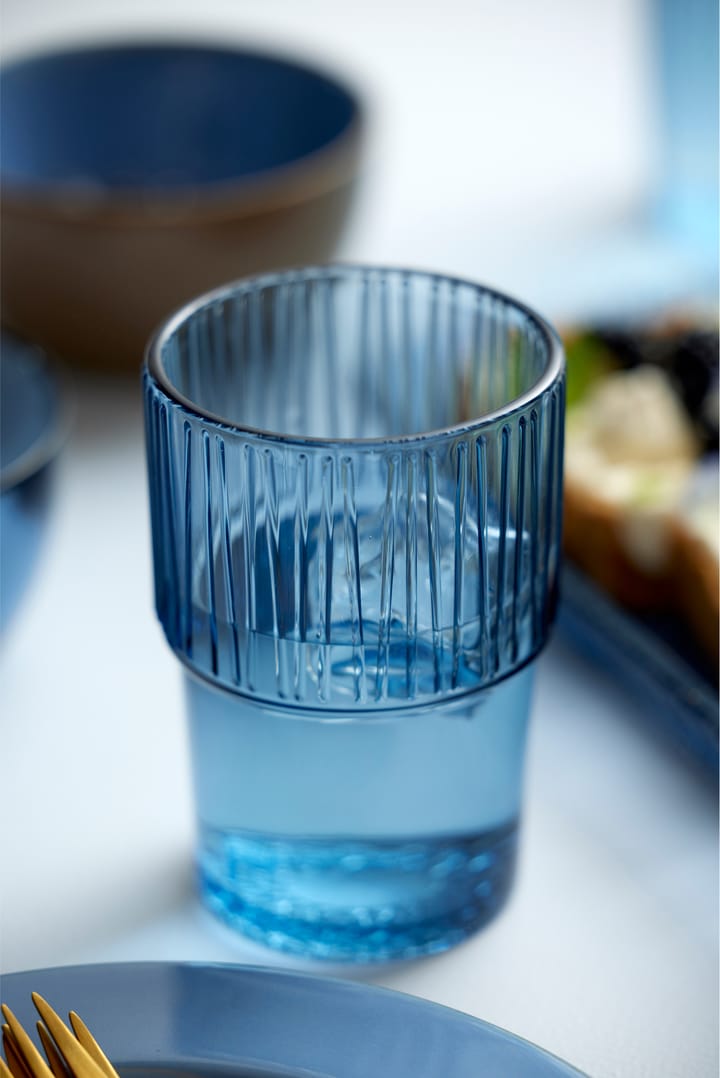 Kusintha caféglass 38 cl 4-stk., Blue Bitz