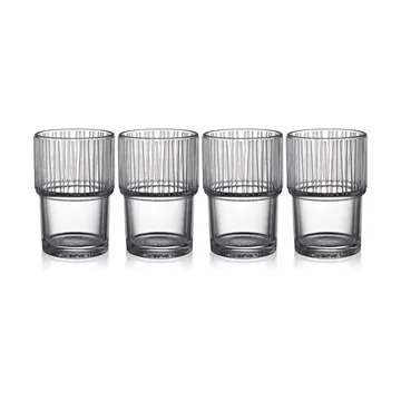 Kusintha caféglass 38 cl 4-stk. - Clear - Bitz