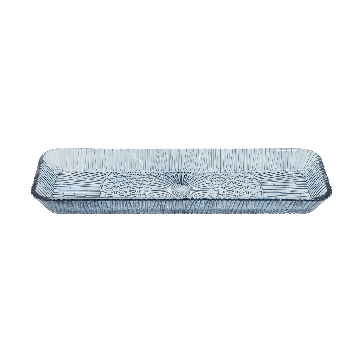 Bitz Kusintha serveringsfat rektangulært 14x38 cm Blue