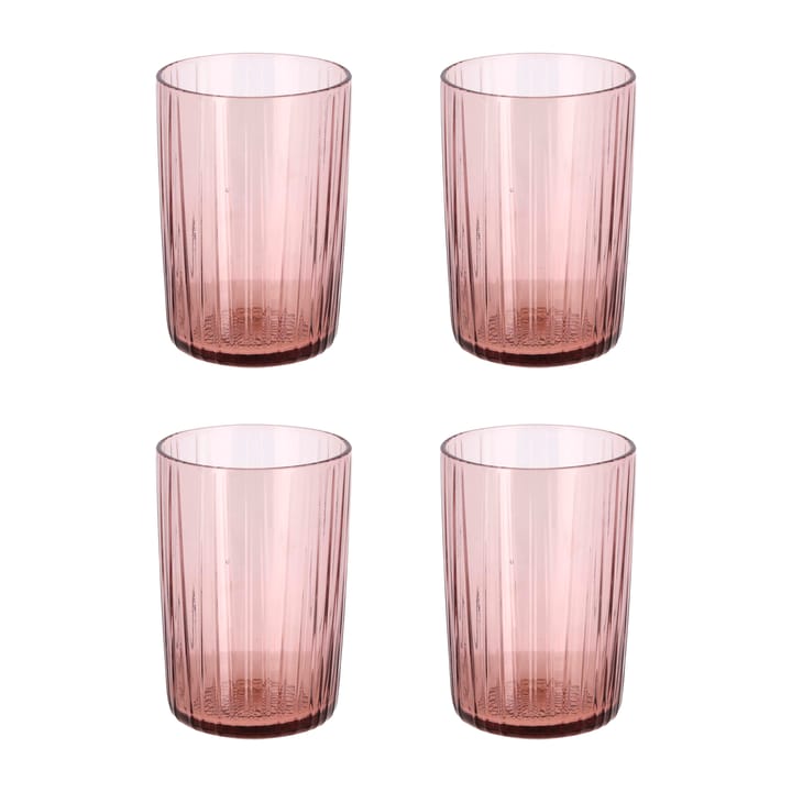 Kusintha vannglass 28 cl 4-pakning - Rosa - Bitz