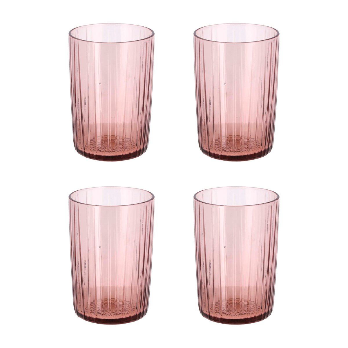 Bitz Kusintha vannglass 28 cl 4-pakning Rosa