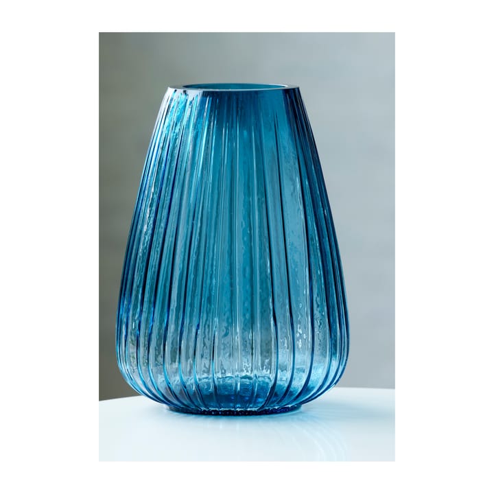 Kusintha vase 22 cm, Blå Bitz