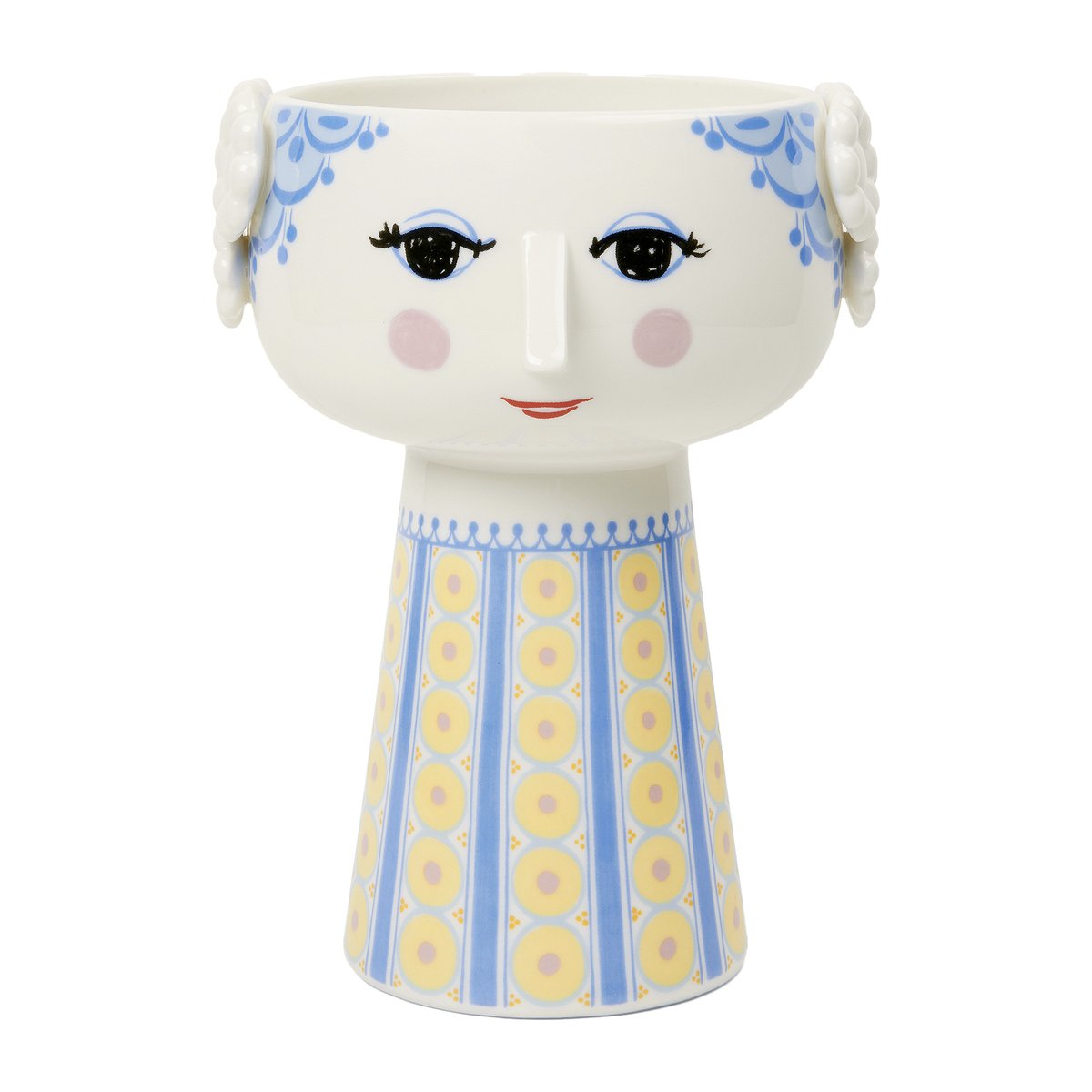 Bjørn Wiinblad Eva vase 18,5 cm Blå-blå