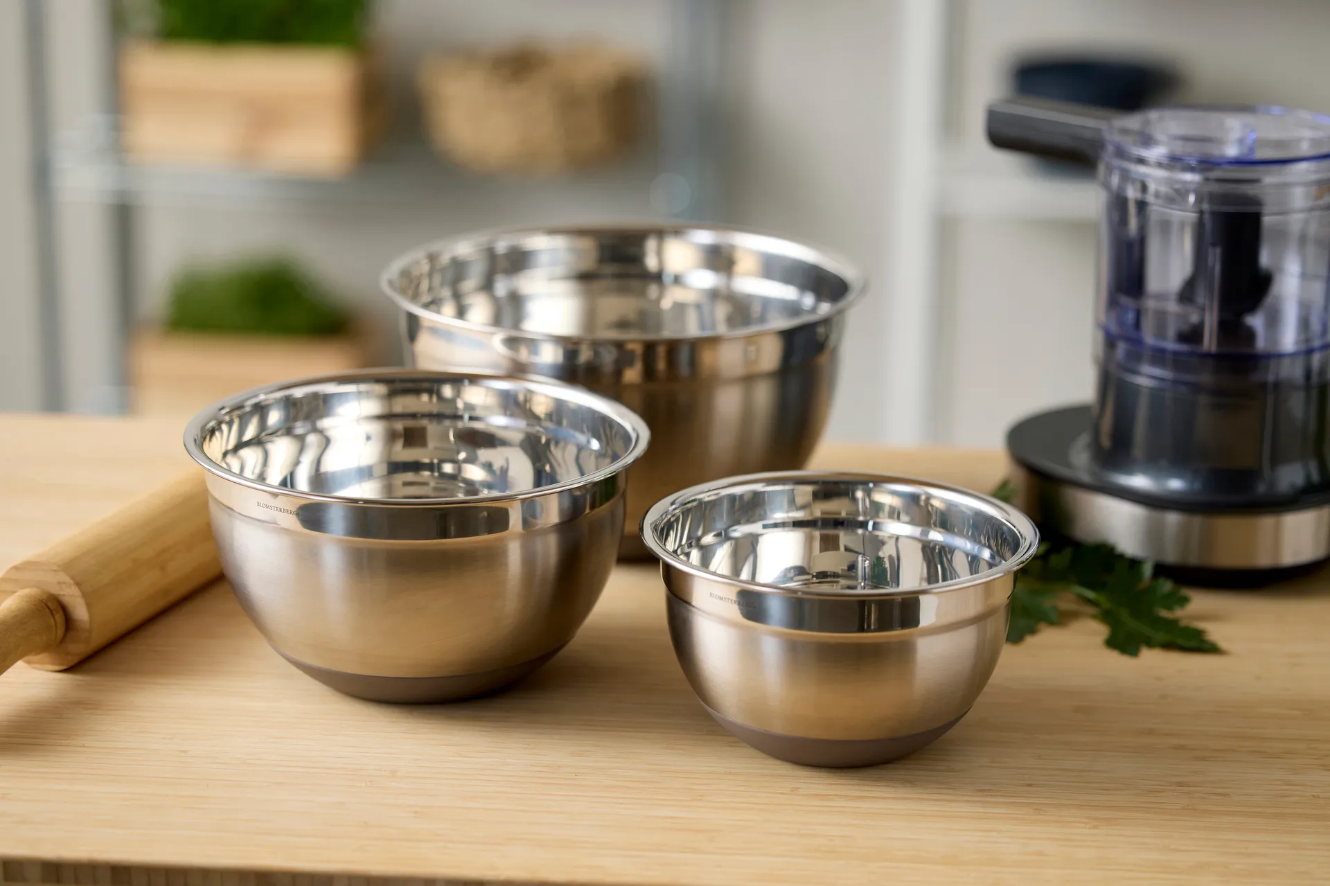 Blandingsbolle med silikonbunn latte, 1,5 liter Blomsterbergs