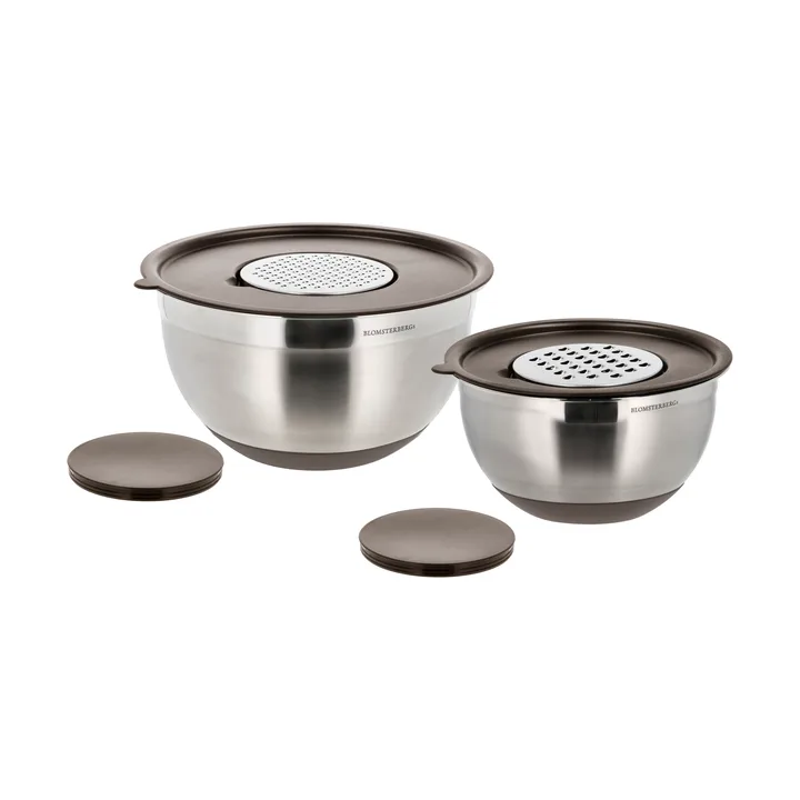 Blomsterbergs bollesett - Latte, rustfritt stål, 6 deler - Blomsterbergs