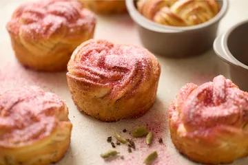 Blomsterbergs muffins spiralform - Latte, 6-pakning - Blomsterbergs