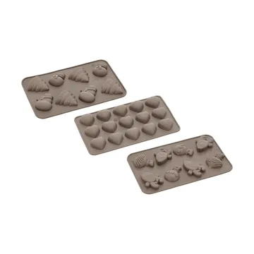 Blomsterbergs sjokoladeform - Latte, 3 deler - Blomsterbergs