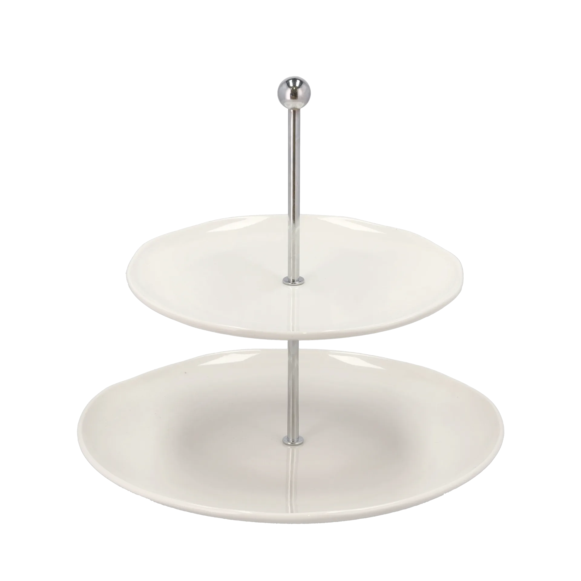 Etasjefat 27 cm-20 cm, Hvit Blomsterbergs