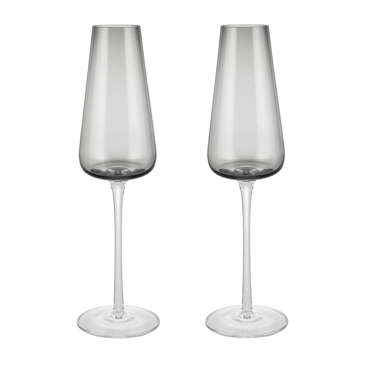 Belo champagneglass 20 cl 2-pakning - Smoke - Blomus