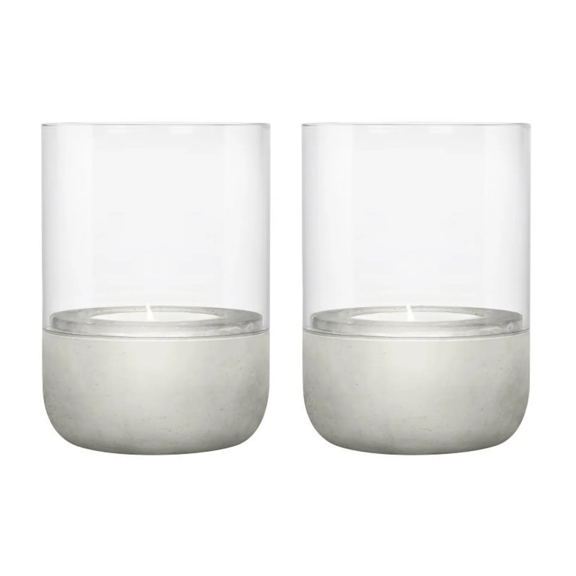 Calma Telysholder Ø 7 cm 2-pakning, Light grey blomus