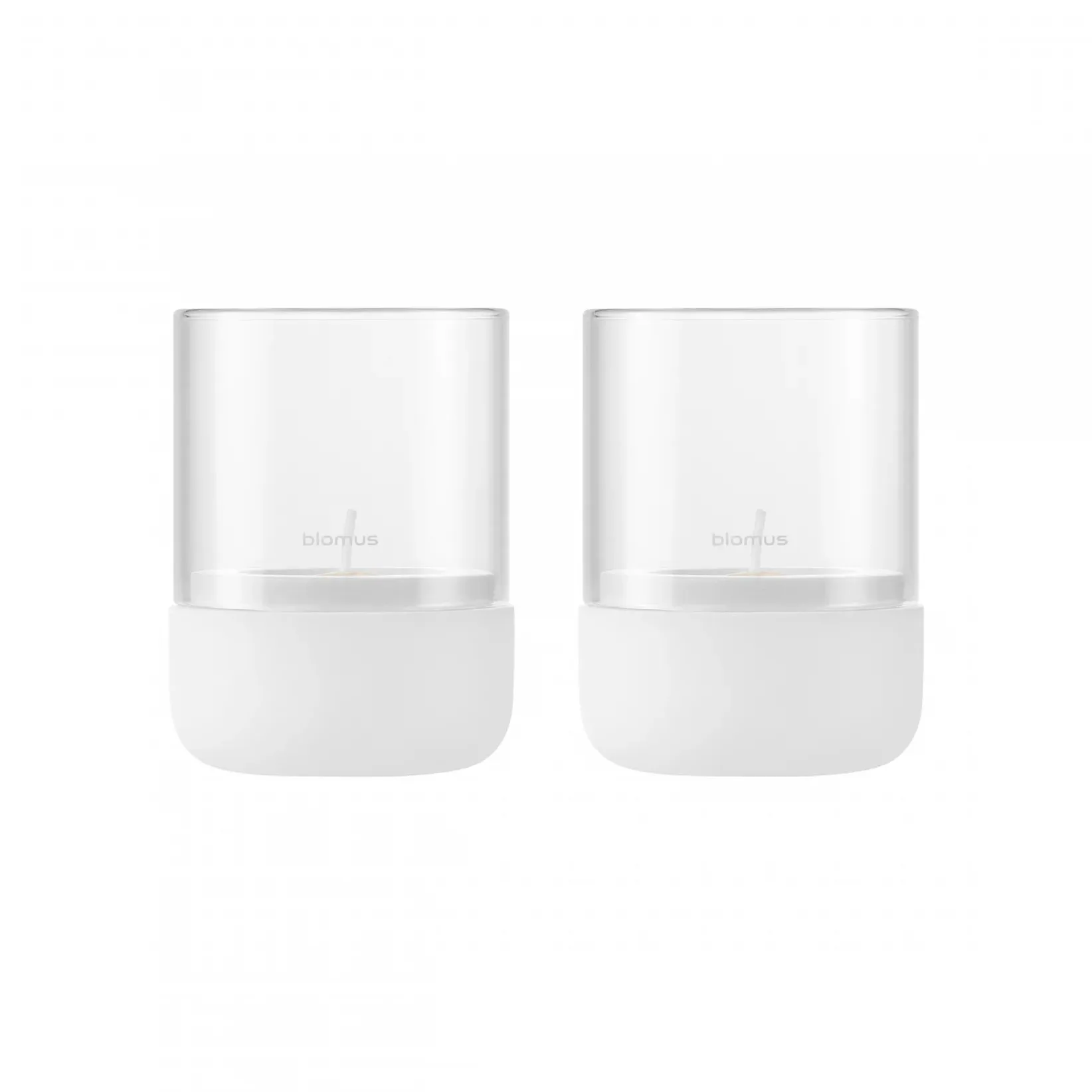 Calma Telysholder Ø 7 cm 2-pakning, Lily white blomus