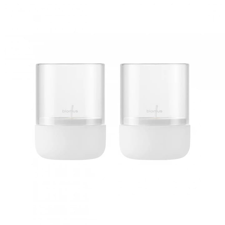 Calma Telysholder Ø 7 cm 2-pakning, Lily white blomus