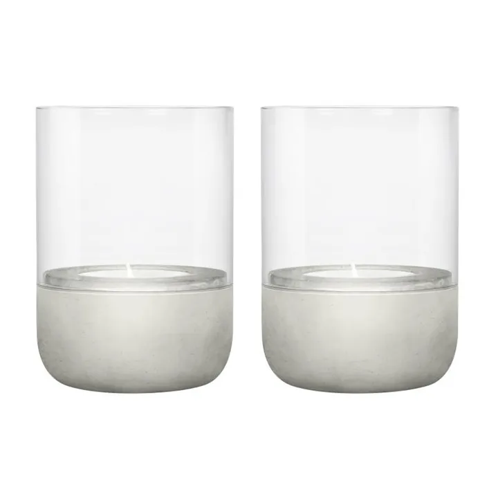 Calma Telysholder Ø 7 cm 2-pk - Light grey - blomus