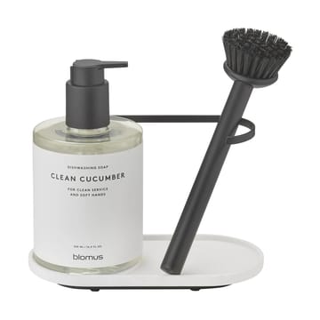 Dhuva oppvaskbørste- og såpedispenser - Lily White - blomus