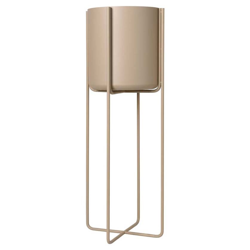 blomus Kena krukke på bein M h80,5 cm Ø29 cm Nomad (beige)