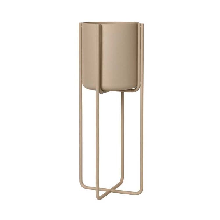 blomus Kena krukke på bein S h55 cm Ø22 cm Nomad (beige)