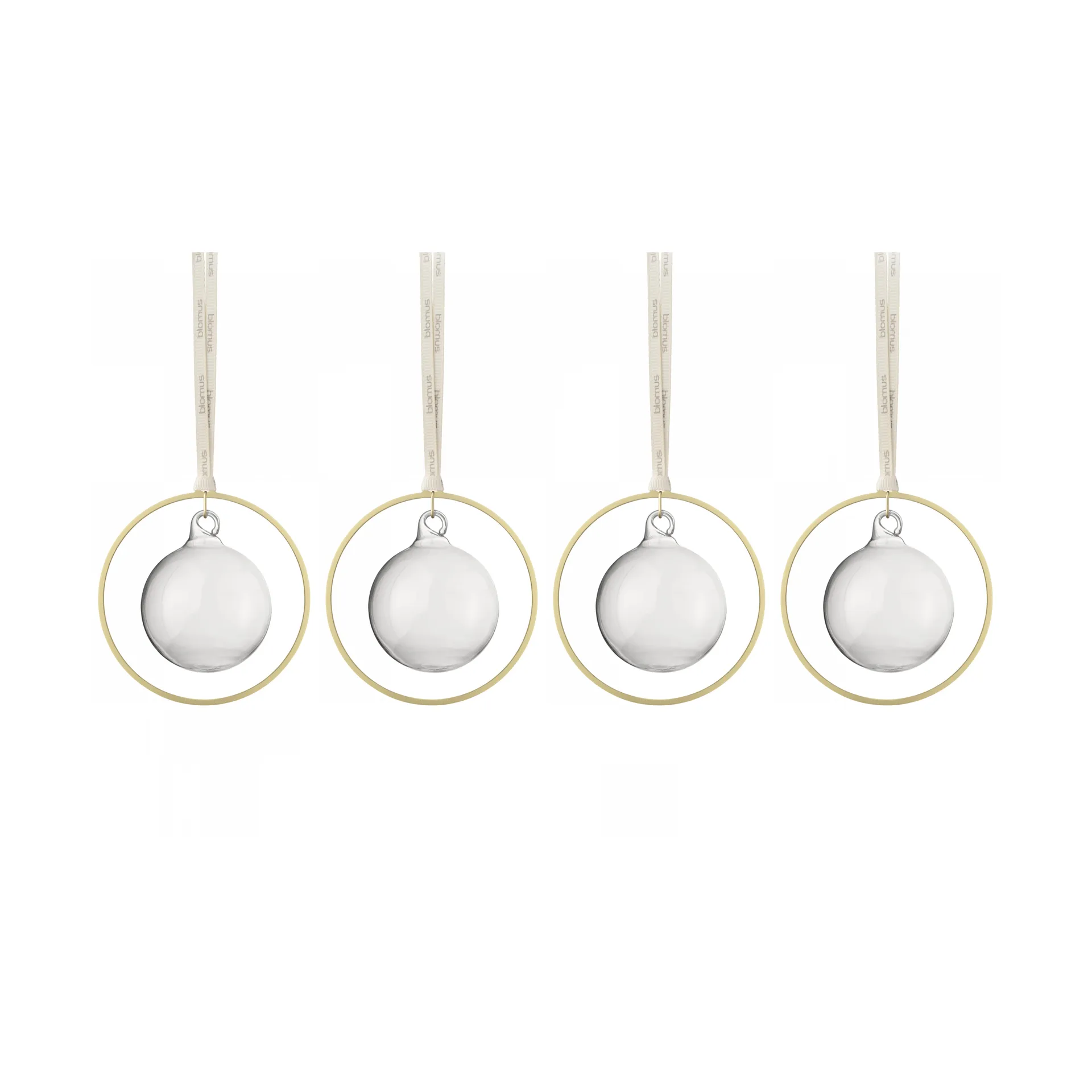 KITAI juletrekule 8,5 cm 4-pakning, Clear blomus
