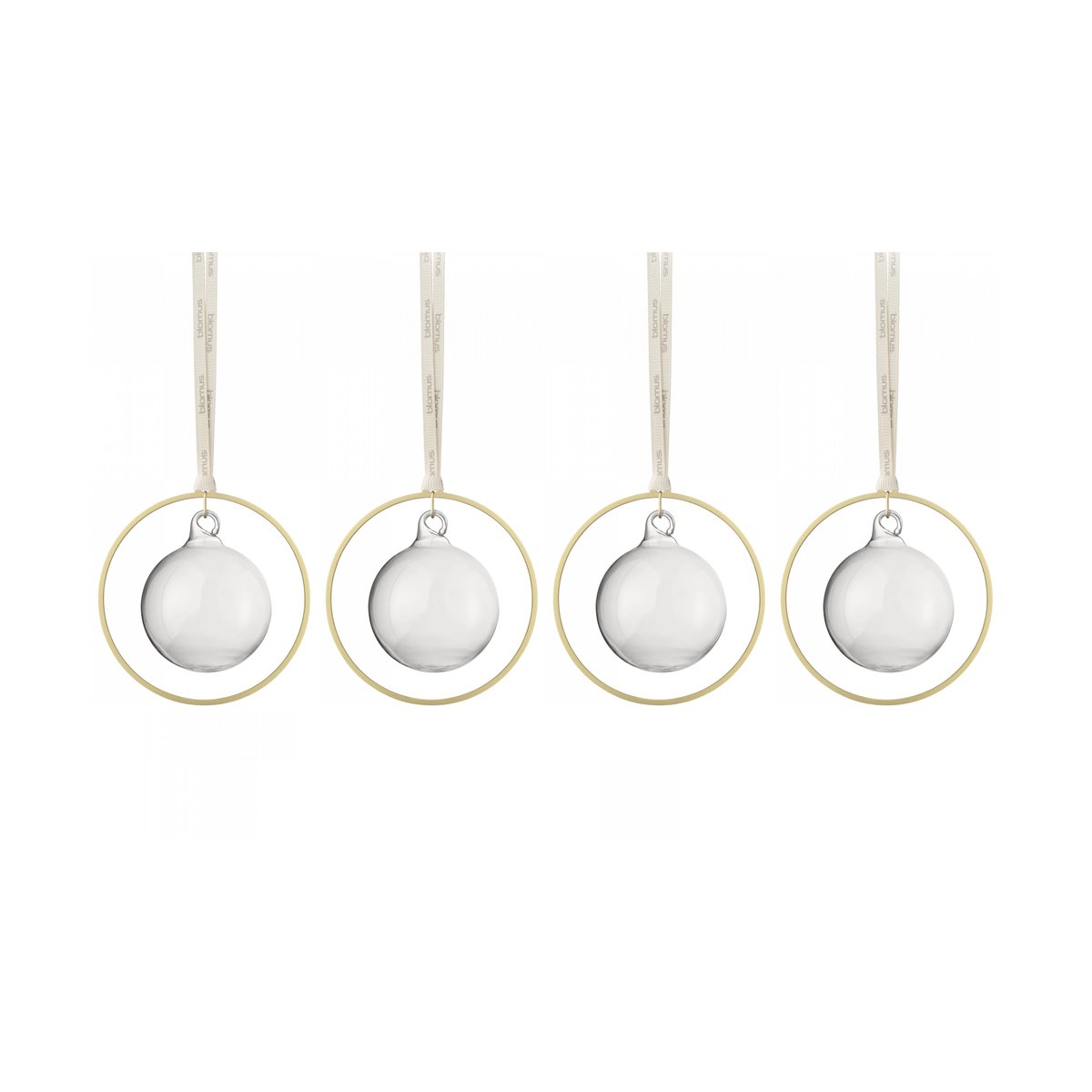 blomus KITAI juletrekule 8,5 cm 4-pakning Clear
