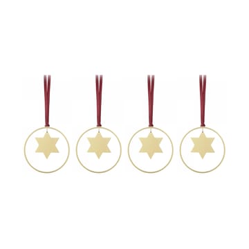 KITAI julhänge 8,5 cm 4-pakning - Stars - blomus
