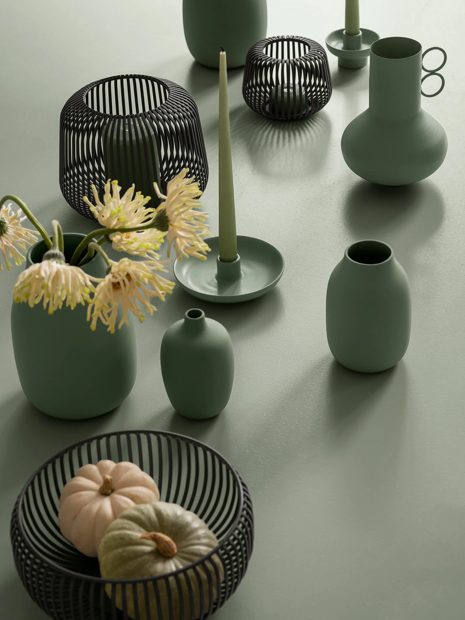 Lito lanterne lyslykt Ø13.5 cm, Agave Green blomus