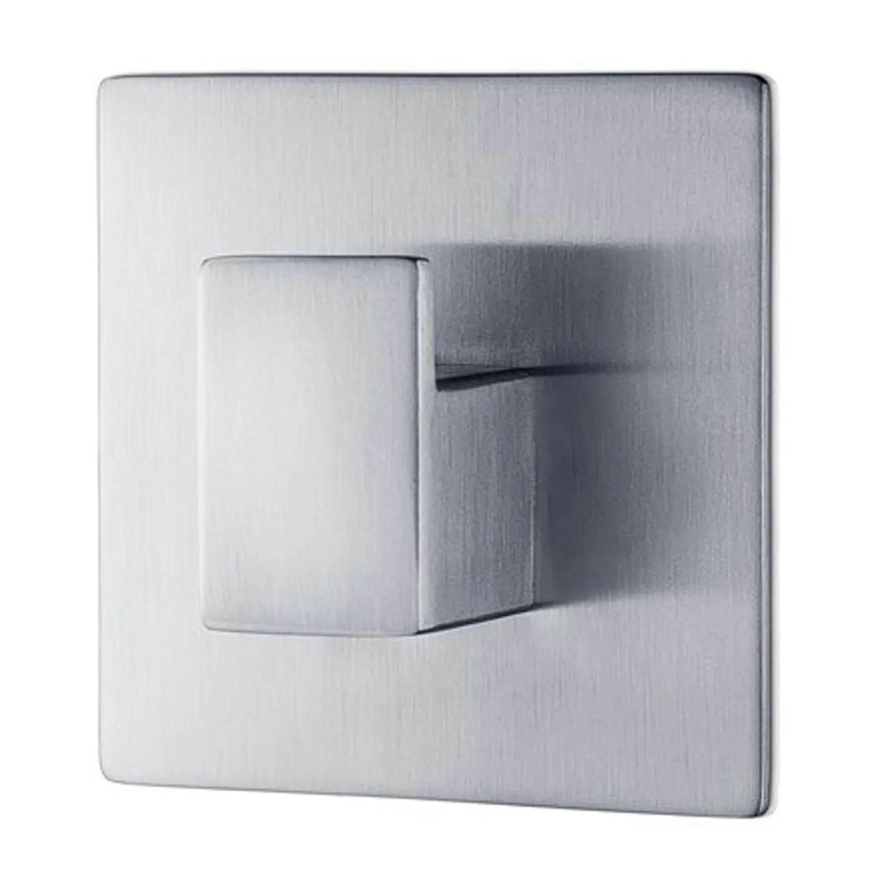 Menoto selvklebende krok 6 x 6 cm, Matt rustfritt stål blomus