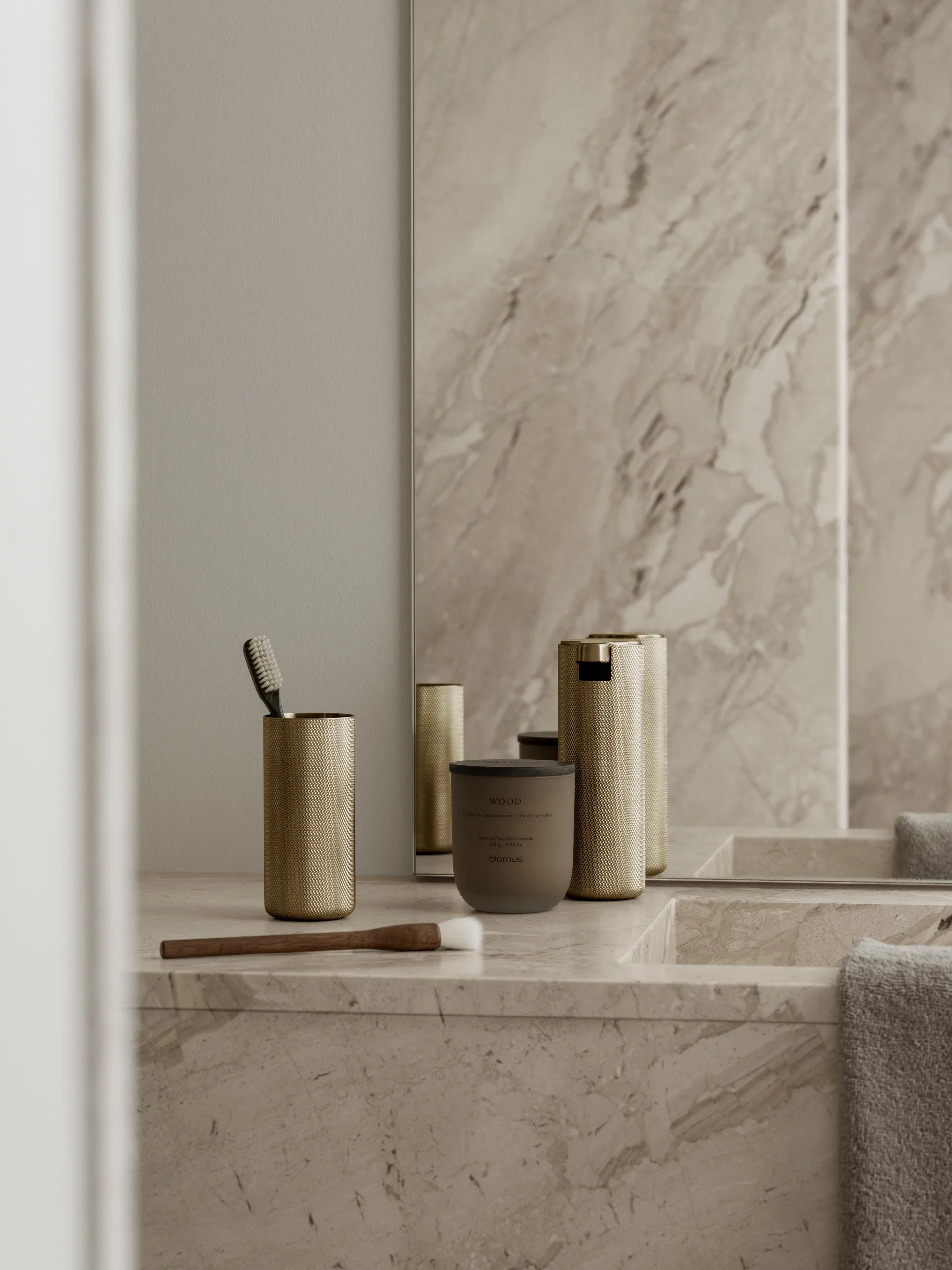 Modo Rof såpepumpe, Brass, 165 ml blomus
