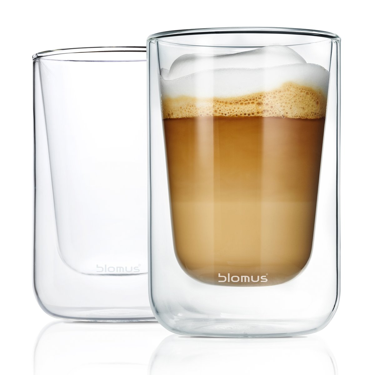 blomus Nero isolerande cappuccinoglass 2-stk. Klar