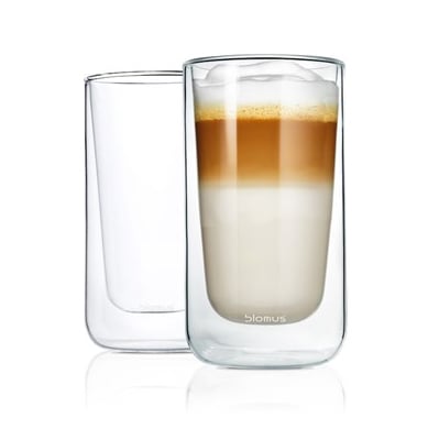 blomus Nero isolerande latte macchiatoglass 2-stk. Klar