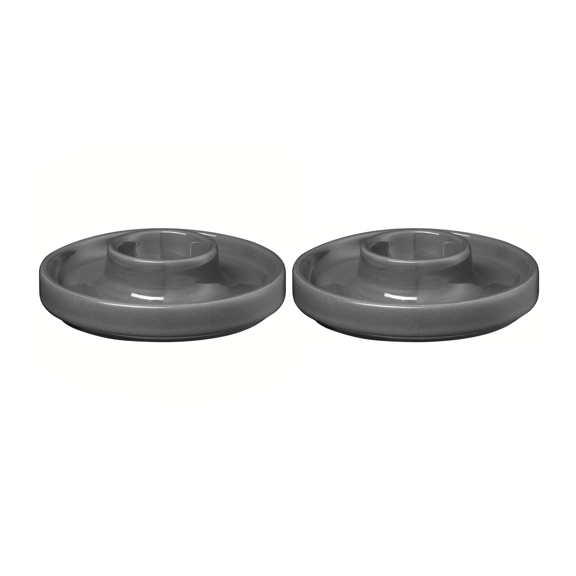 Pilar eggeglass Ø 10,4 cm 2-pakning, Pewter blomus