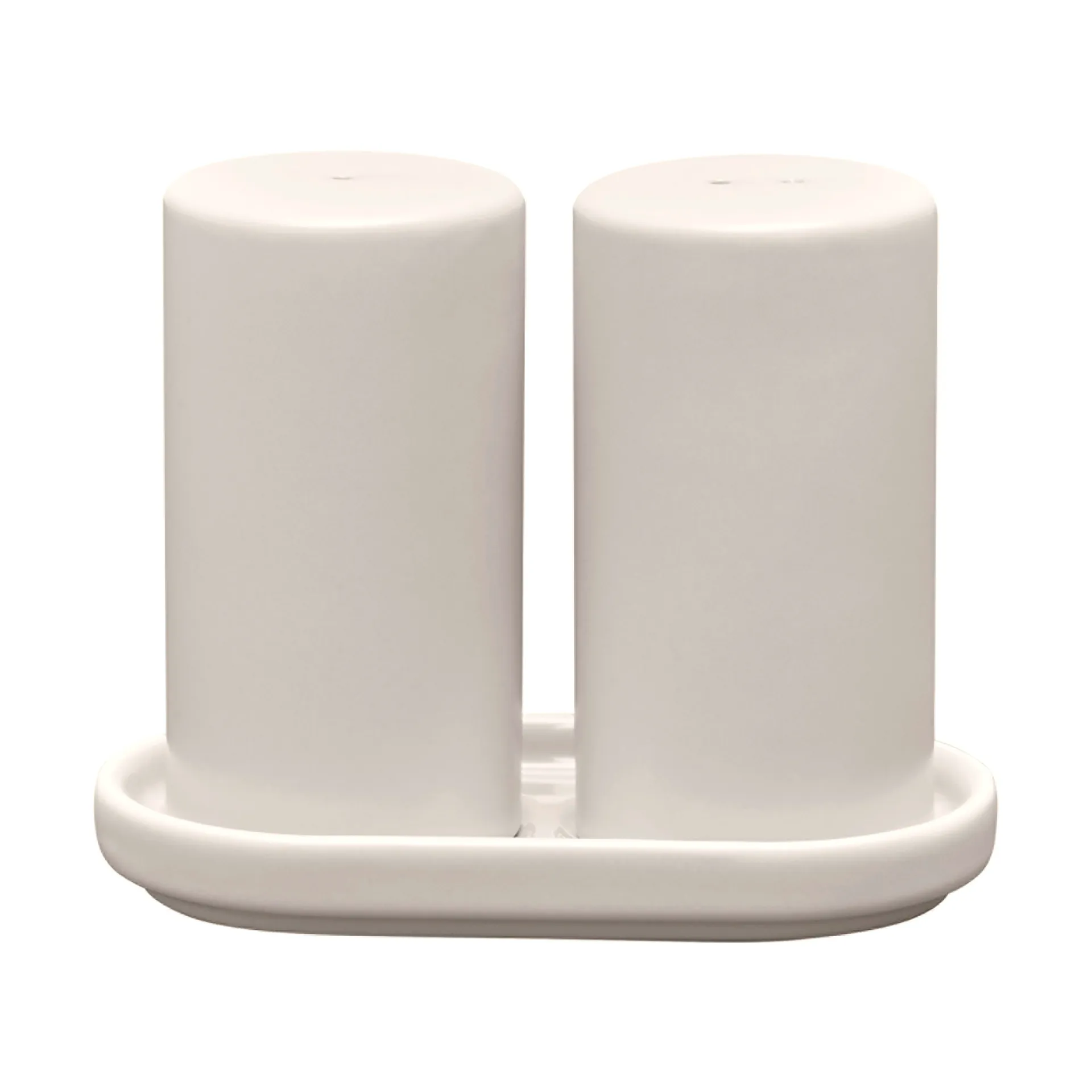 Pilar salt- og pepperkar 2 deler, Moonbeam, Ø4,5x11,5 cm blomus