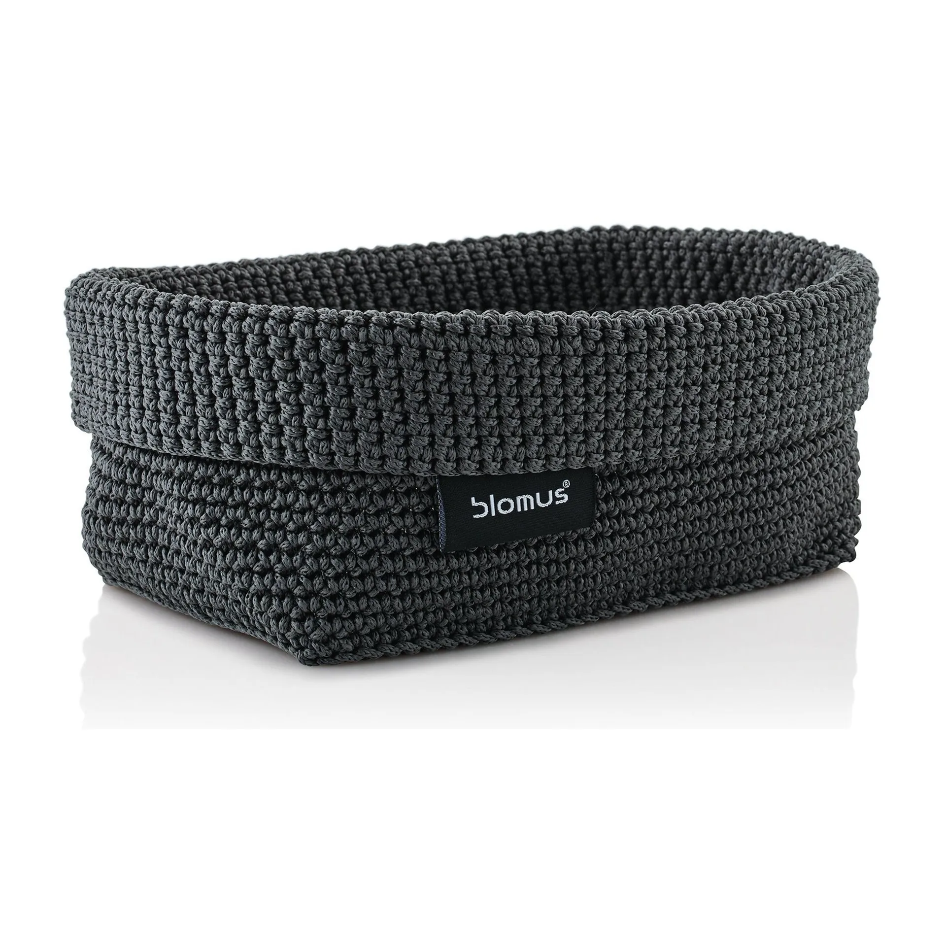 Tela tekstilkurv L 12 x 20 cm, Anthracite blomus