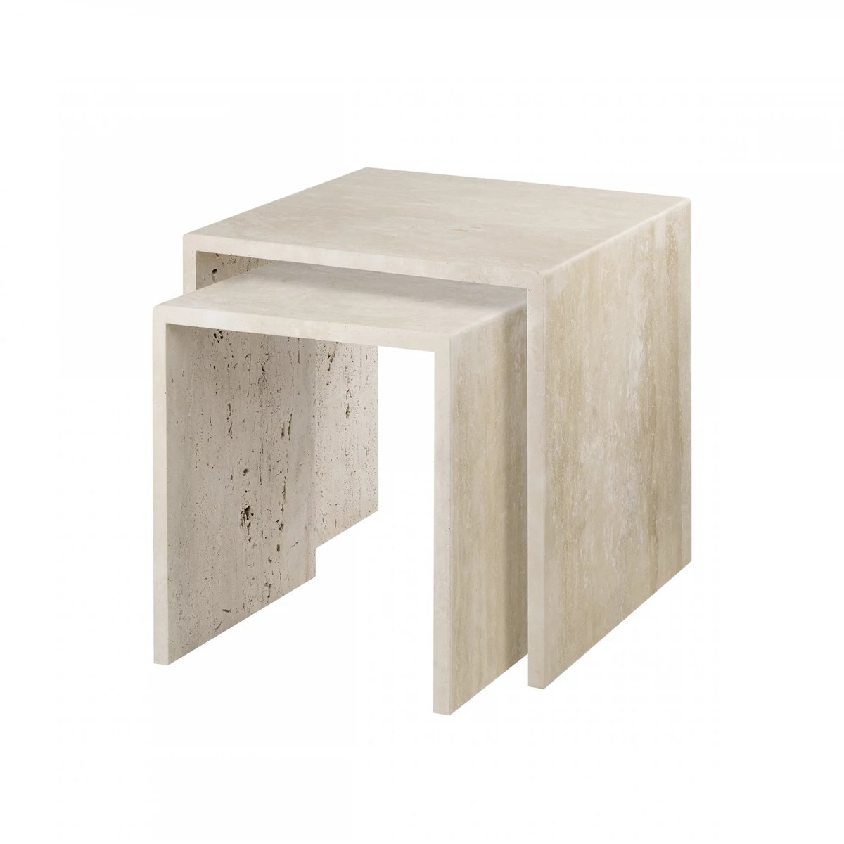 blomus Varu sidebord 2 deler Travertine