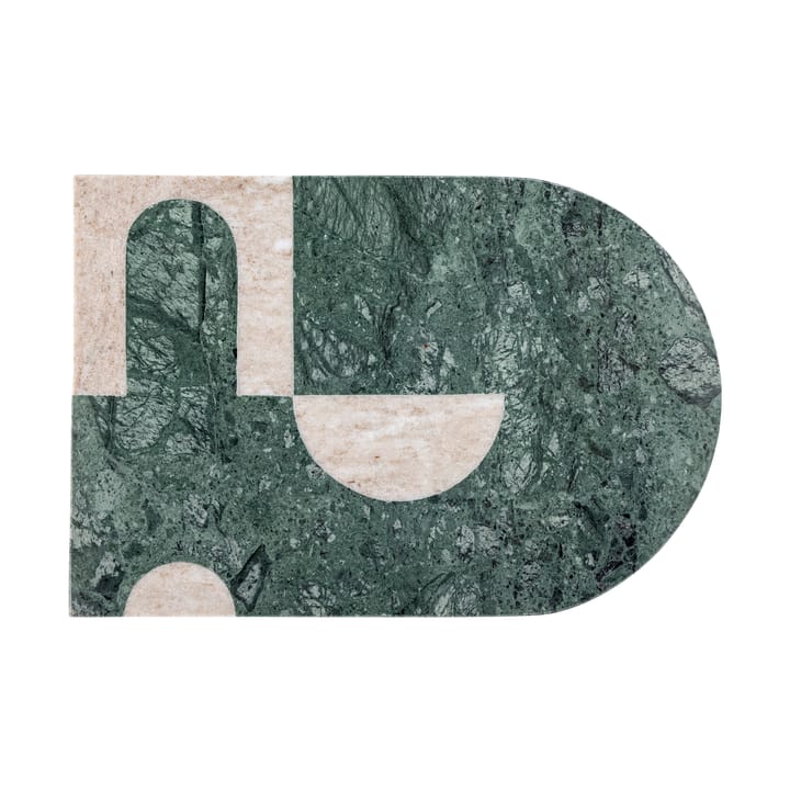Abrianna skjærefjøl 20 x 30 cm, Grønn-hvit marmor Bloomingville