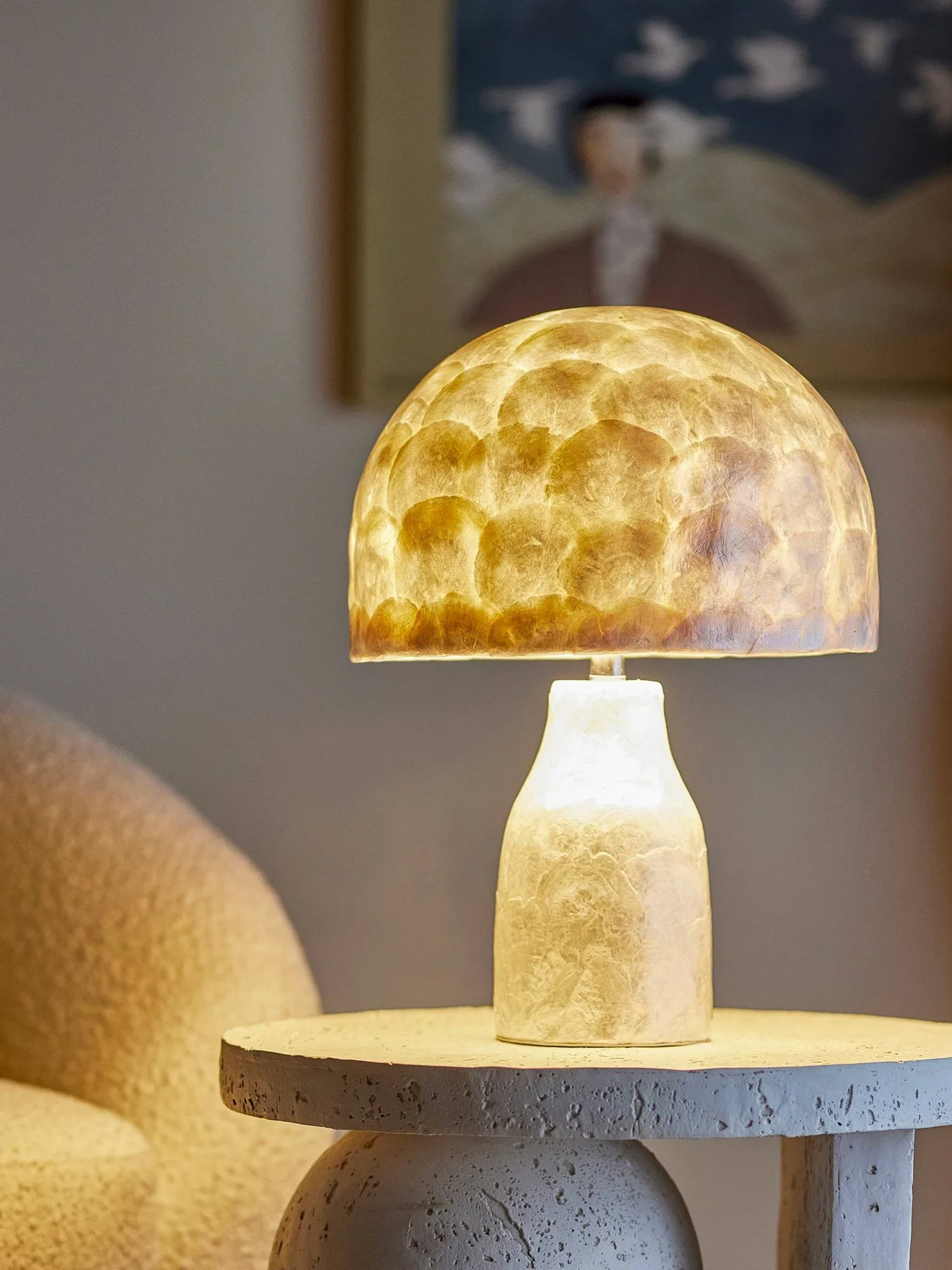 Adria bordlampe, Nature, Mother of pearl Bloomingville