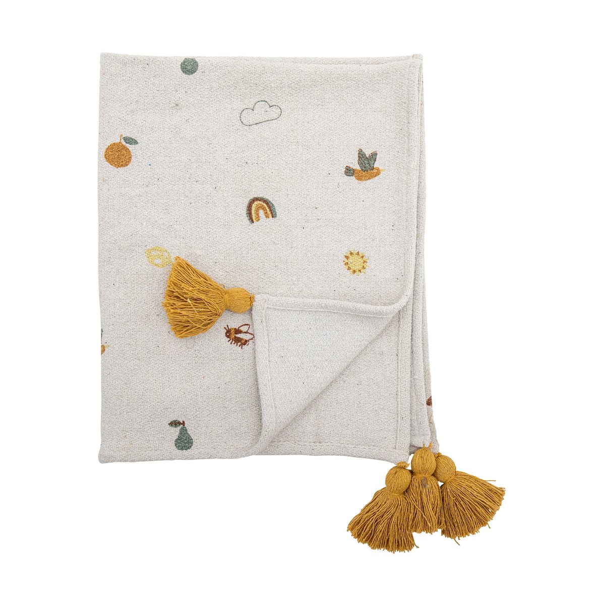 Bloomingville Agnes Teppe, Nature -  Tekstiler  - Bomull,Polyester