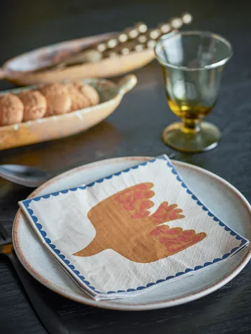 Anniversary papirserviett 20-pakning - Gul - Bloomingville