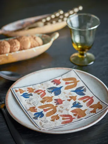 Anniversary papirserviett 20-pakning - Gul - Bloomingville