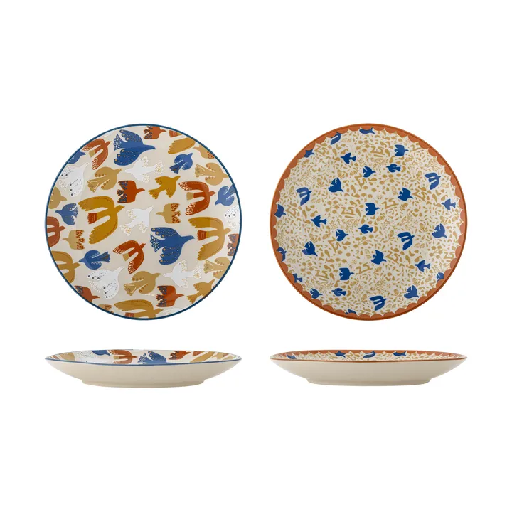 Anniversary tallerken - Multi, Ø20 cm, 2 deler - Bloomingville