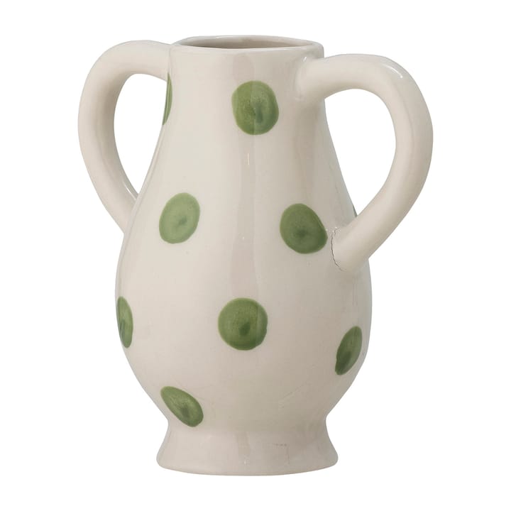 Asrin vase 15 cm, Hvit-grønn Bloomingville