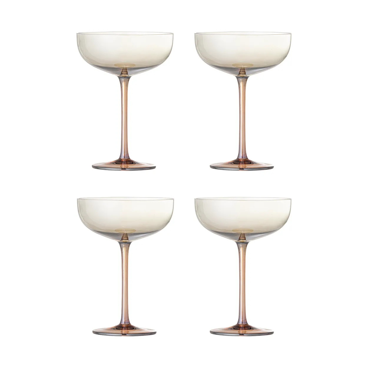 Bloomingville Aston cocktailglass 4-pakning Bronse