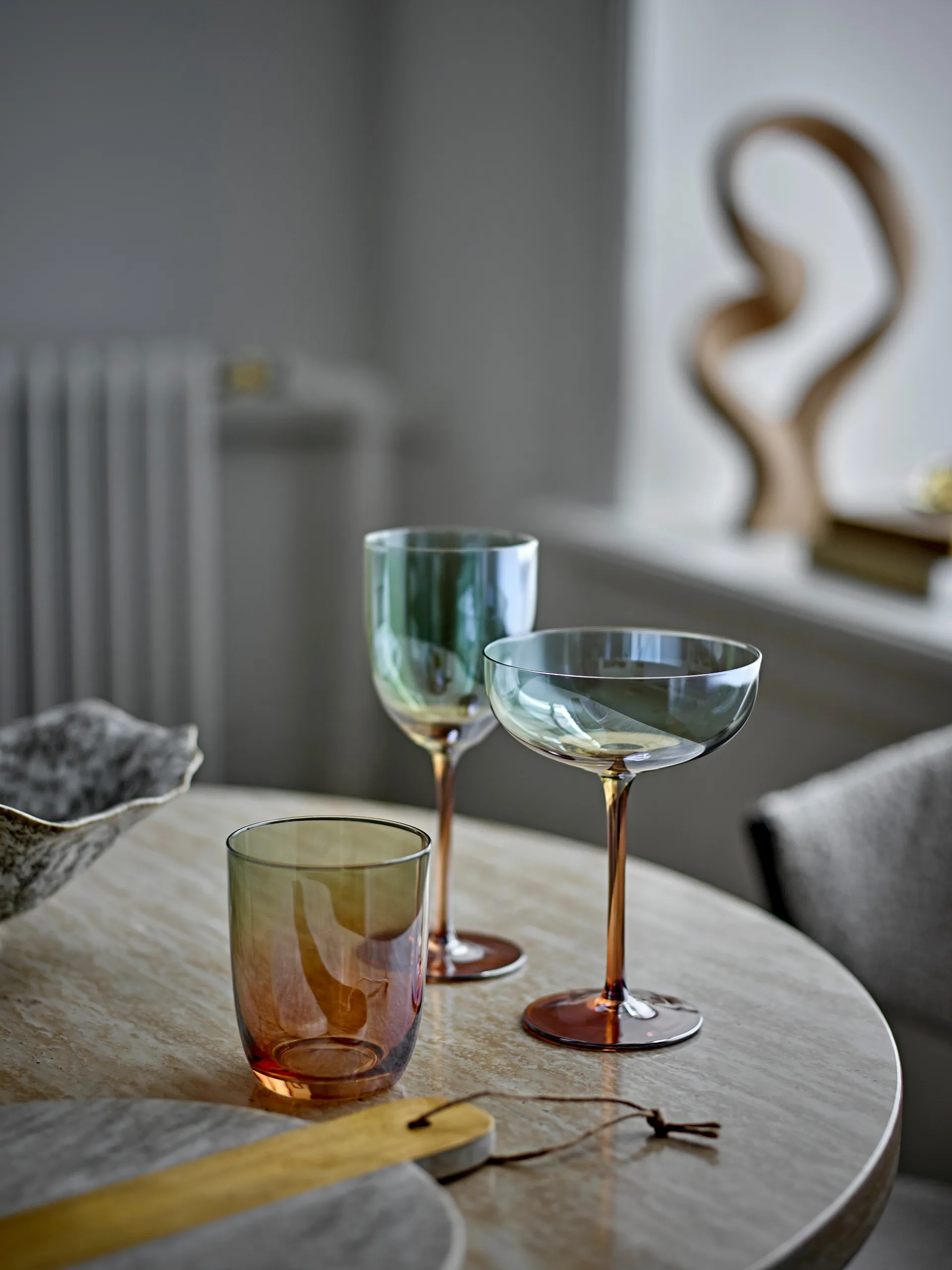 Aston drikkeglass 4-pakning, Bronse Bloomingville
