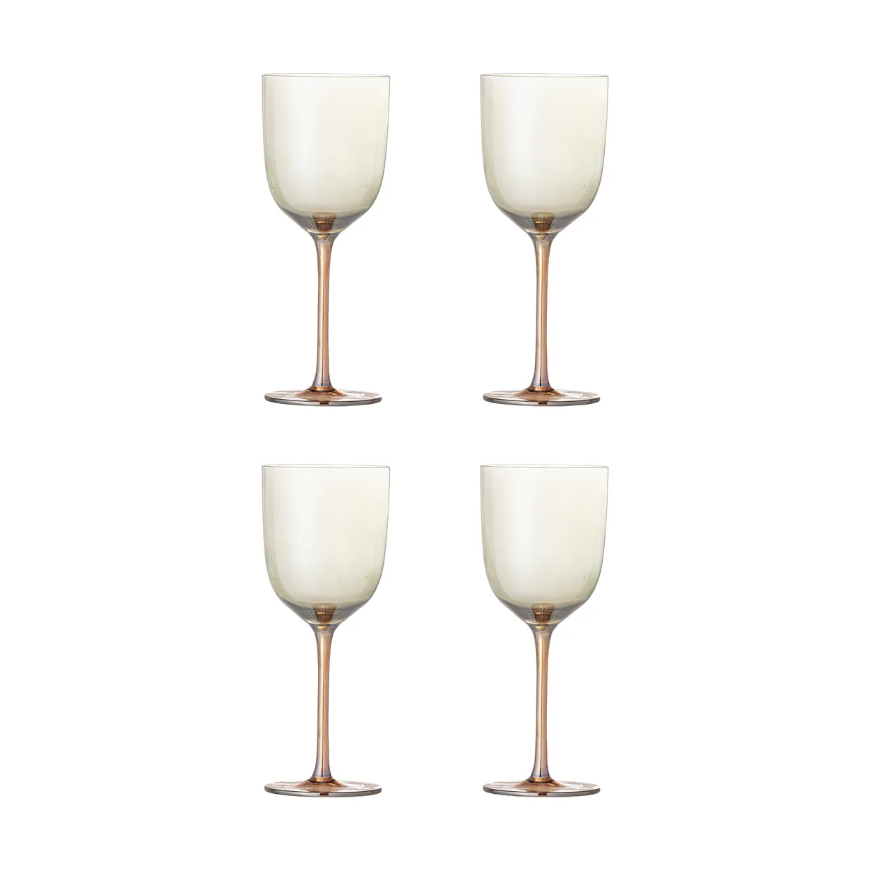 Bloomingville Aston vinglass 4-pakning Bronse